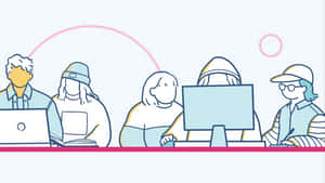 Empirical Research Concept With Data Analysis Illustration Wallpaper