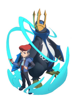 Empoleon And Trainer Wallpaper