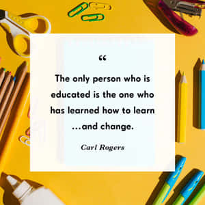 Empowering Education Quotes On A Chalkboard Wallpaper