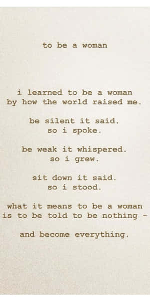 Empowerment Poetry Quote Wallpaper