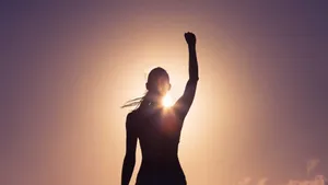 Empowerment Silhouette Sunrise Wallpaper