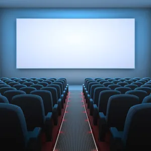 Empty Cinema Hall Interior Wallpaper