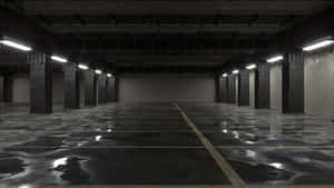 Empty Parking Garage Liminal Space.jpg Wallpaper