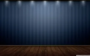 Empty Room With Blue Wall Wallpaper