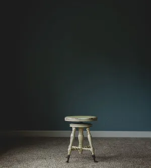 Empty Room With Stool Wallpaper