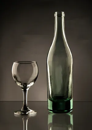 Empty Wine Glass Wallpaper