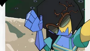 Ena Animated Character Design Wallpaper