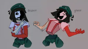 Ena Character Expressions Wallpaper