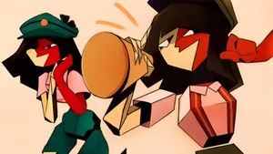 Ena Characters In Action Wallpaper