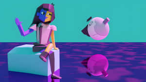 Ena Digital Character Interaction Wallpaper