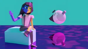 Ena Digital Character Interaction Wallpaper