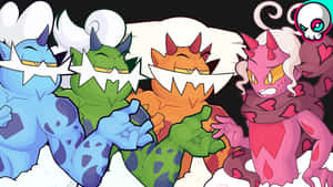 Enamorus Arguing With Other Pokemon Wallpaper