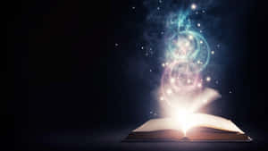 Enchanted_ Book_ Magic_ Glow Wallpaper