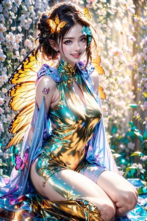 Enchanted_ Butterfly_ Fantasy_ Portrait Wallpaper