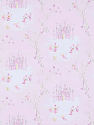 Enchanted Castle Fairy Tale Pattern Wallpaper