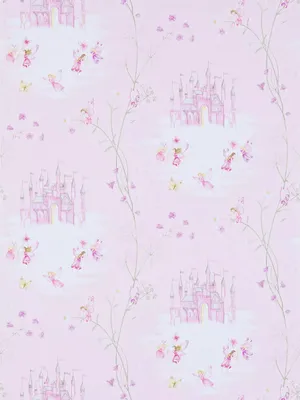 Enchanted Castle Fairy Tale Pattern Wallpaper