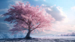 Enchanted Cherry Blossom Tree4 K Wallpaper