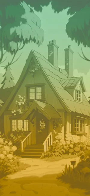 Enchanted_ Cottage_ Aesthetic Wallpaper