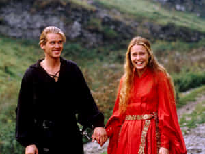 Enchanted Couple Walk Princess Bride Wallpaper