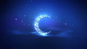 Enchanted_ Crescent_ Moon_ Night_ Sky Wallpaper