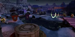 Enchanted_ Docks_ Night_ Scene Wallpaper