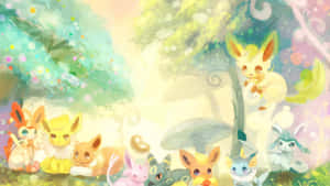 Enchanted_ Eevee_ Evolution_ Gathering.jpg Wallpaper