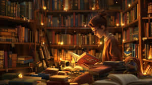 Enchanted Evening Reading Wallpaper