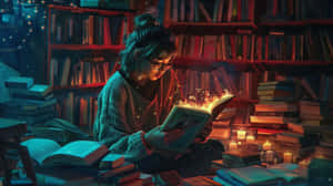 Enchanted Evening Reading Wallpaper