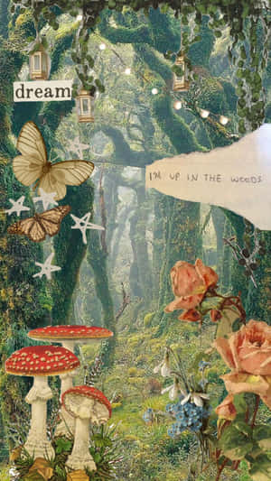 Enchanted_ Forest_ Collage Wallpaper