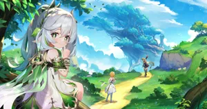 Enchanted Forest Encounter Wallpaper