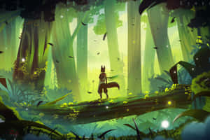 Enchanted_ Forest_ Fox_ Warrior Wallpaper