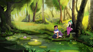 Enchanted Forest Friends Moment Wallpaper