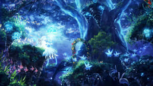 Enchanted Forest Gateway Fantasy Art Wallpaper