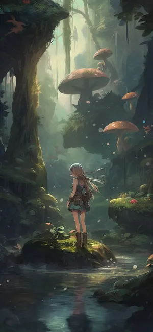 Enchanted Forest Journey_ Dark Fairycore.jpg Wallpaper
