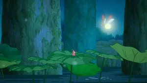 Enchanted Forest Lightning Bug Wallpaper