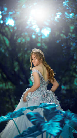 Enchanted Forest Princess Gown Wallpaper