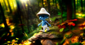 Enchanted Forest Smurf Adventure Wallpaper