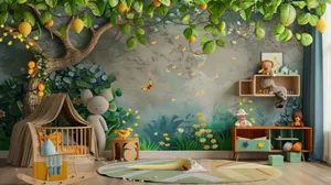 Enchanted Forest Themed Nursery Wallpaper
