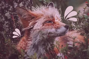 Enchanted Fox Glade Wallpaper