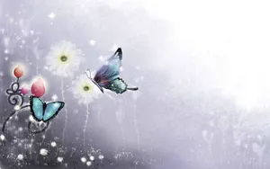 Enchanted_ Garden_ Butterflies Wallpaper