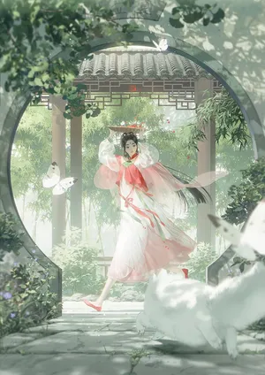 Enchanted_ Garden_ Butterfly_ Dress Wallpaper