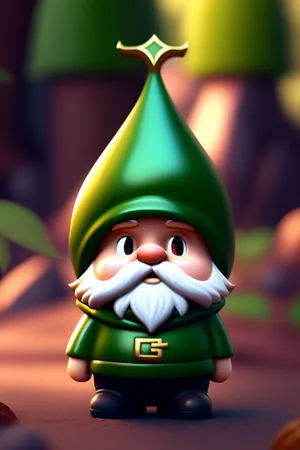 Enchanted Garden Gnome Wallpaper