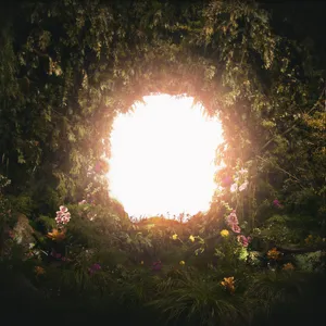 Enchanted_ Garden_ Portal Wallpaper