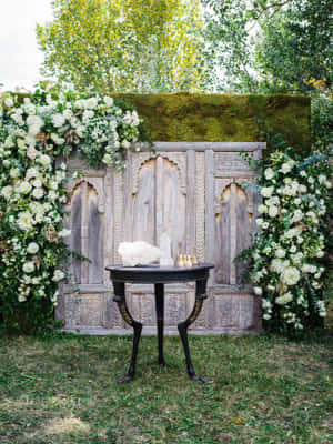 Enchanted Garden Wedding Ceremony Wallpaper