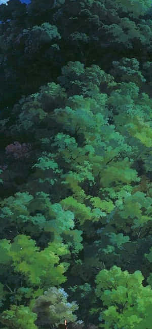 Enchanted_ Ghibli_ Forest_ Scene Wallpaper