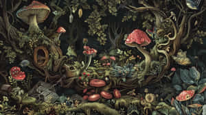 Enchanted_ Goblincore_ Forest_ Scene.jpg Wallpaper