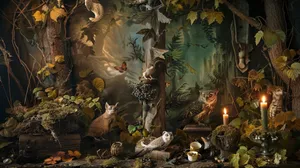 Enchanted_ Goblincore_ Forest_ Scene Wallpaper
