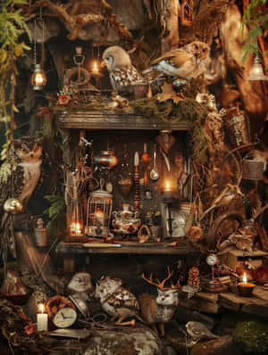 Enchanted Goblincore Nook.jpg Wallpaper