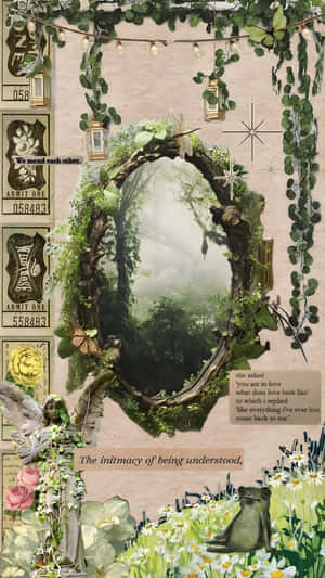 Enchanted Grunge Fairycore Mirror Wallpaper