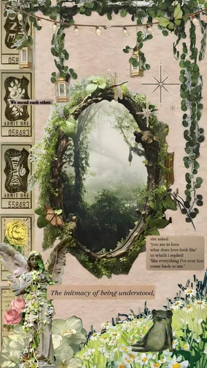 Enchanted Grunge Fairycore Mirror Wallpaper